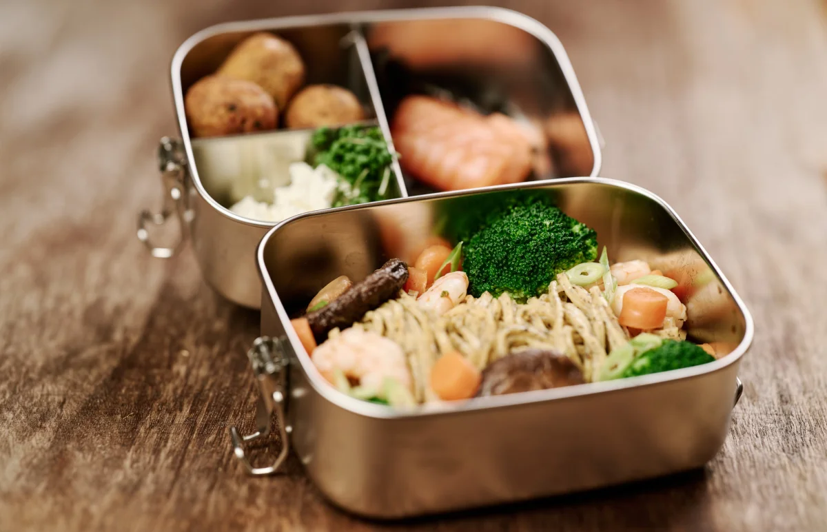 Edelstahl Lunchboxen mit Unterteilung